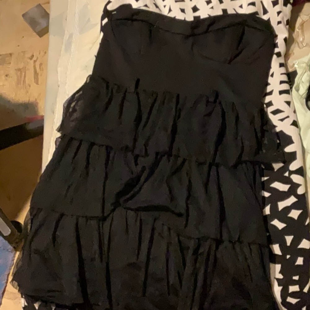 Black mini dress